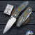 Three Rivers Manufacturing (TRM) Atom Linerlock PVK Exclusive Magnacut Blade, 3D Contoured Smooth Gulf Camo Carbon 3D Scales