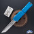Microtech Combat Troodon Gen 3 1144-12BL, Full Serrated Stonewashed Tanto Blade, Blue Handle