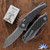 Hawk Knives Talon Stonewashed M390 Blade, Standard Carbon Fiber Handle Scales