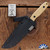Blackside Customs Rogue 1, Black Magnacut, Brass Handle, Sawtooth Spine