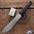 Defiant 7 Magnolia Fixed Blade, Stonewashed AEBL, Black G10 Handles