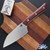 Microtech Kitchen 4.2" Santoku Knife 3300-10MR Stonewashed Blade, Merlot G10
