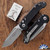 Microtech LUDT Gen 3 1136-10AP Tanto Apocalyptic Blade, Black Handle Grip Inlay