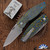 Three Rivers Manufacturing (TRM) Neutron 2 Linerlock, Tumbled 20CV, Bolts Camo Carbon 3D Scales