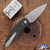 Three Rivers Manufacturing (TRM) Neutron 2 Linerlock, Tumbled 20CV, Flat Carbon Fiber Scales