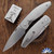 Three Rivers Manufacturing (TRM) Atom Linerlock, 20CV Blade, Titanium 3D Contoured Lizard Skin Handle Scales