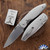 Three Rivers Manufacturing (TRM) Atom Linerlock, Magnacut Blade, Titanium 3D Contoured Lizard Skin Handle Scales