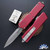 Microtech Executive Scarab 2 Gen 3 1175-10APMR, Apocalyptic Double Edge Blade, Merlot Handle