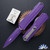 Microtech Cypher Gen 2 1242-1PU-C16Z13, Double Edge Blade, Cerakoted Purple Handle