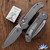 Microtech LUDT Gen 3 1135-10APFRMS1 Apocalyptic Clip Point Blade, Frag Titanium Handle Scales