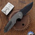 Blackside Customs Bad Idea Auto, Black Magnacut Blade, Black Titanium Handle, Titanium Hardware and Clip