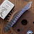 Warren Thomas Custom Small Tanto Fixed Blade, 6al4V Titanium/Carbon Fiber Laminate Blade and Handle