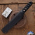 Warren Thomas Custom Tanto Fixed Blade, 6al4V Titanium/Carbon Fiber Laminate Blade, Tsuka Wrapped Ti/CF Handle