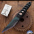 Warren Thomas Custom Kiridashi/Tanto Fixed Blade, 6al4V Titanium/Carbon Fiber Laminate Blade, Tsuka Wrapped Ti/CF Handle