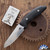 Hinderer Flashpoint Fixed Blade, Stonewashed Magnacut Sheepsfoot Blade, Black G10 Scales