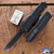 Microtech Scarab 2 Gen 3 1279-1DLCTSH, DLC Tanto Black Blade, Black Shadow Handle, Signature Series