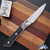 Microtech Kitchen Paring Knife 3500B-10BK Stonewashed Blade, Titanium Bolster W/Black G10