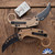 Reate EXO-K Gravity Karambit,  PVD N690, Tan Aluminum, Tan Trainer