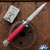 Frank B Italian Stiletto 8" Bayonet, Red Pearlex (20CM)