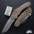 Microtech Amphibian 137RL-11APFLGTTA Ram-Lok G10 Tan Fluted, Apocalyptic Partial Serrated