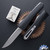 Core Edge USA 0331 Pulsar, Single Edge Magnacut, Blasted Bevel / Satin Flats Blade, Black Aluminum Handle