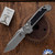 Microtech LUDT Gen 3 1136-10APMS2 Collection Piece Apocalyptic Serrated Tanto Blade, Titanium Handle Scales W/Textured Grip Inlay