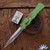 BURN Knives Zombie Razor D/A OTF, 6061 Zombie Splatter Finish Aluminum, Hand Rubbed Satin S90V Dagger Blades, V2