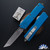 Microtech Executive Scarab 2 Gen 3 1177-10BL, Stonewashed Tanto Edge Blade, Blue Handle