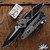 Microtech SOCOM Elite 160-1NCSS, Black Spearpoint Blade, Natural Clear Handle, Signature Series