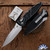 Microtech Socom Elite Auto 160A-10SS, Single Edge Stonewashed Blade, Black Handle, Signature Series