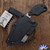 Blackside Customs/Strider Design SLCC, Stonewashed Titanium Drop Point Blade,  Black G10 Handles