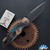 Protech TR-3 Integrity Thumbstud Manual INT1106-SHIPWRECK, Black DLC Magnacut Blade W/Thumbstuds, Relic Textured "SHIPWRECK" Handle, Black Lip Pearl Button, Black HW
