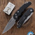 Protech TR-5 Auto T501, Stonewashed S35-VN Blade, Black Handle W/Slide Safety & Glass Breaker