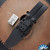 Defiant 7 M320V Fixed Blade, Tiger Stripe CPM-3V , Black Grippy Polymer Handle