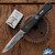 Microtech Combat Talon II, Brend Ground Satin CPM154 Blade, Black Handle Chassis - Pre-Owned