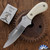 29 Knives Custom Fixed Susuwat S35-VN, Ivory G10 Handle Scales