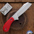 29 Knives Custom Faceted Bankon S35-VN, Red G10 Handle Scales