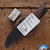Aaron Bieber Fighter Fixed Blade, Stonewashed Magnacut, Red Canvas Micarta Handle
