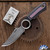 Dan Dugdale Custom Finger Hole Fixed Blade, Hand Rubbed Satin D2 Skinner, Pink And Black G10 Handle, Pink Camo Pattern Kydex Sheath