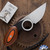Dan Dugdale Custom Finger Hole Derringer Fixed Blade, Hand Rubbed Satin D2 Drop Point Blade, Orange And Black G10 Handle, Orange Kydex Sheath