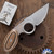 Dan Dugdale Custom Finger Hole Derringer Fixed Blade, Hand Rubbed Satin D2 Drop Point Blade, Wood Pattern G10 Handle, Desert Digi Cam Kydex Sheath