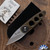 Dan Dugdale Custom Magnetic Folder, D2 Drop Point Blade, Bronze Titanium Handle