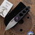 Dan Dugdale Custom Magnetic Folder, D2 Drop Point Blade, Black Titanium Handle, Purple Pivot