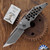 Hypercut Manufacturing Dharma, Tumbled S45VN Blade, Skeletonized Titanium Handle