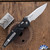 Microtech SOCOM Delta RAM-LOK 159RL-11, Stonewashed Partial Serrated Spear Point Blade, Black Aluminum Handle