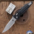 Microtech SOCOM Delta RAM-LOK 159RL-11, Stonewashed Partial Serrated Spear Point Blade, Black Aluminum Handle
