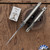 Frank B Italian Stiletto 9" Swedge Blade, B/W Buffalo Horn (23CM)