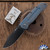 Reate 9D-V2 Frame Lock, Black DLC CPM-154CM Blade, Blue/ Bronze Titanium Handle