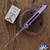 Reate PL-XF Pivot Lock, Satin/ Stonewashed Nitro-V Blade, Purple Aluminum Handle