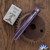 Reate PL-XF Pivot Lock, Satin/ Stonewashed Nitro-V Blade, Purple Aluminum Handle